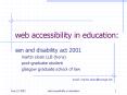 web accessibility in education: PowerPoint PPT Presentation