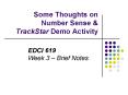 Some Thoughts on Number Sense PowerPoint PPT Presentation