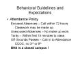 Behavioral Guidelines and Expectations PowerPoint PPT Presentation