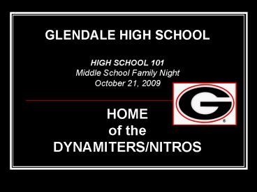 GLENDALE HIGH SCHOOL
