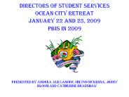 DIRECTORS OF STUDENT SERVICES