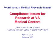 Fourth Annual Medical Research Summit