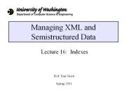 Managing XML and Semistructured Data