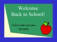 Welcome Back to School! PowerPoint PPT Presentation