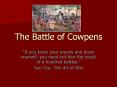 The Battle of Cowpens PowerPoint PPT Presentation