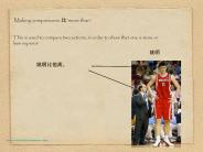 Making comparisons: more than