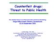 Counterfeit drugs: Threat to Public Health PowerPoint PPT Presentation