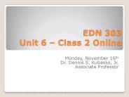 EDN 303 Unit 6 