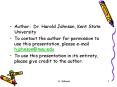 Author: Dr' Harold Johnson, Kent State University PowerPoint PPT Presentation