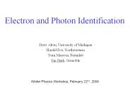 Electron and Photon Identification