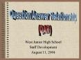 West Junior High School PowerPoint PPT Presentation