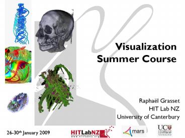 Visualization Summer Course