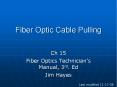 Fiber Optic Cable Pulling PowerPoint PPT Presentation