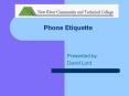 Phone Etiquette PowerPoint PPT Presentation