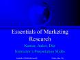 Essentials of Marketing Research PowerPoint PPT Presentation