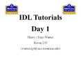 IDL Tutorials PowerPoint PPT Presentation