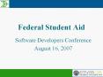 Federal Student Aid PowerPoint PPT Presentation