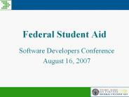 Federal Student Aid