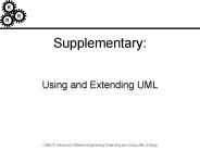 Supplementary:  Using and Extending UML