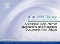 Accessible Rich Internet Applications and Electronic Documents from Adobe PowerPoint PPT Presentation