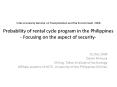 Probability of rental cycle program in the Philippines Focusing on the aspect of security PowerPoint PPT Presentation