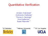 Quantitative Verification