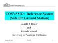 COSYSMO:%20Reference%20System%20(Satellite%20Ground%20Station) PowerPoint PPT Presentation