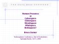 Human Presence in Cyberspace Outerspace Streetspace Mindspace Biotaspace? Bruce Damer Technosphere Conference, Inst of Ecotechnics Synergia Ranch, Oct 9, 2005 PowerPoint PPT Presentation