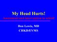 My Head Hurts Assessment and intervention in school PowerPoint PPT Presentation