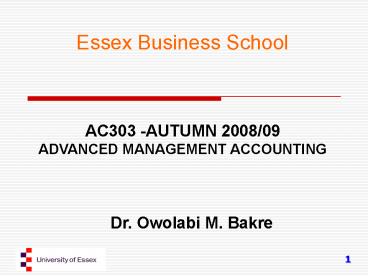 Essex Business School