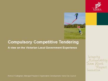 Compulsory Competitive Tendering