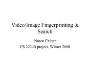 Video/Image Fingerprinting