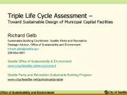 Triple Life Cycle Assessment 