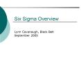 Six Sigma Overview PowerPoint PPT Presentation