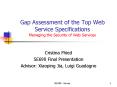 Gap Assessment of the Top Web Service Specifications Managing the Security of Web Services PowerPoint PPT Presentation