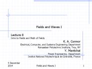 Intro to Fields and Math of Fields