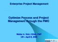 Optimize Process and Project Management through the PMO PowerPoint PPT Presentation