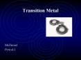 Transition Metal PowerPoint PPT Presentation