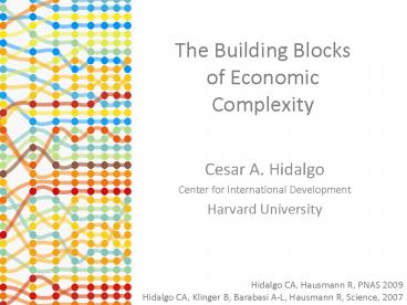 The Building Blocks of Economic Complexity