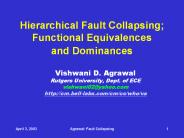 Hierarchical Fault Collapsing; Functional Equivalences and Dominances