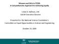 Women and Girls in STEM: A Comprehensive Approach to Achieving Equity PowerPoint PPT Presentation