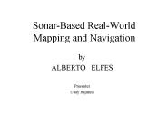 SonarBased RealWorld Mapping and Navigation