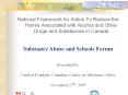 National%20Framework%20for%20Action%20To%20Reduce%20the%20Harms%20Associated%20with%20Alcohol%20and%20Other%20Drugs%20and%20Substances%20in%20Canada PowerPoint PPT Presentation