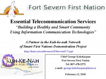 Chief George Kakekaspan