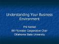 Understanding Your Business Environment PowerPoint PPT Presentation