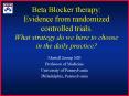 Beta Blocker therapy: Evidence from randomized controlled trials' What strategy do we have to choose PowerPoint PPT Presentation