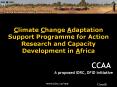 Climate Change Adaptation Support Programme for Action Research and Capacity Development in Africa PowerPoint PPT Presentation
