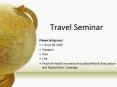 Travel Seminar PowerPoint PPT Presentation