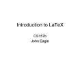 Introduction to LaTeX PowerPoint PPT Presentation