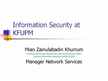Information%20Security%20at%20KFUPM